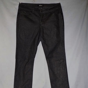 Black stretch jeans snake skin